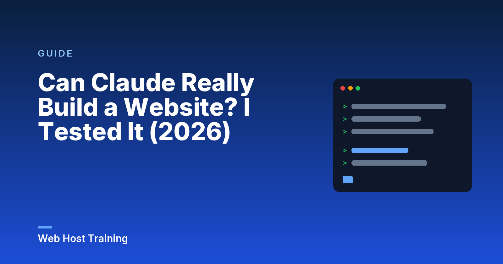 Can Claude Really Build a Website? I Tested It (2026)