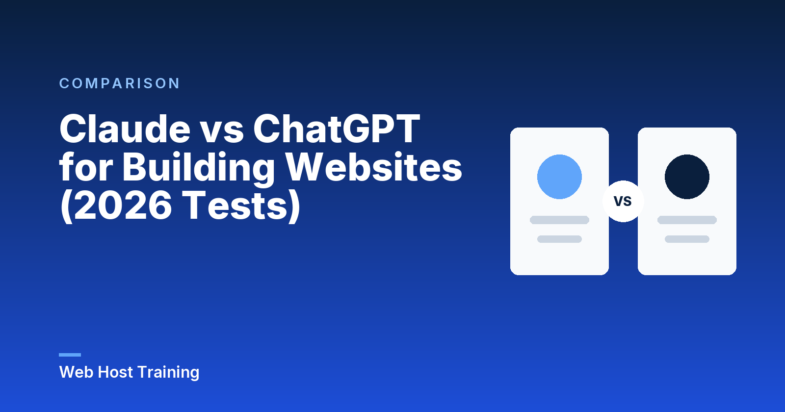 Claude vs ChatGPT for Building Websites (2026 Tests)