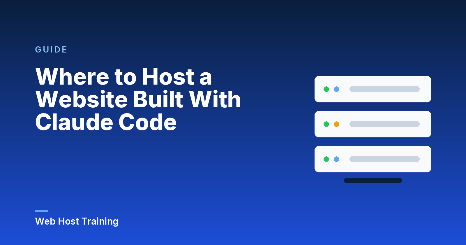 Where to Host a Website Built With Claude Code