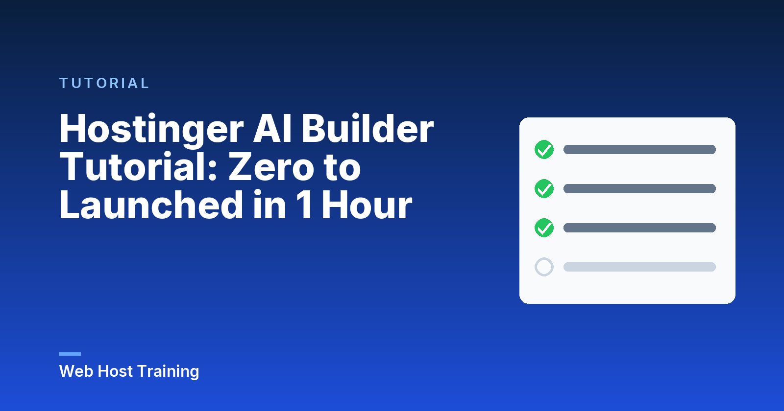 Hostinger AI Builder Tutorial: Zero to Launched in 1 Hour