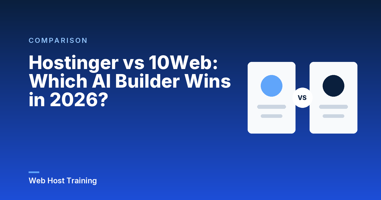 Hostinger vs 10Web: Which AI Builder Wins in 2026?