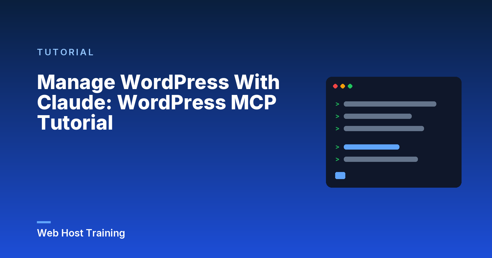 Manage WordPress With Claude: WordPress MCP Tutorial