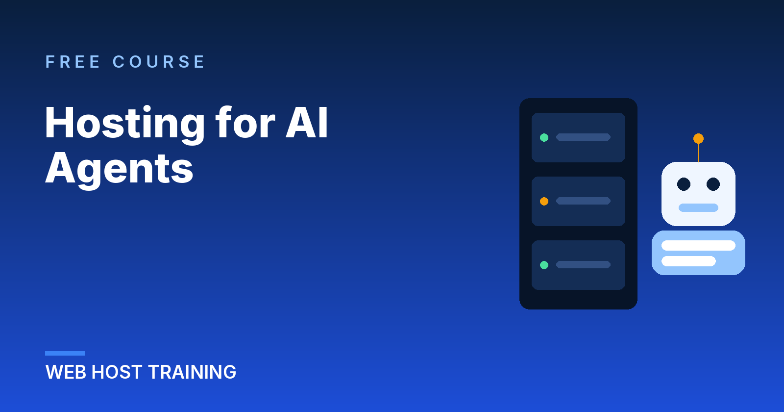 Hosting for AI Agents course cover